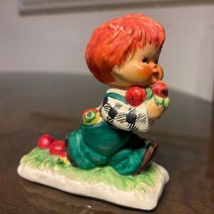 Goebel Doll with Orange Hair and Teal Outfit